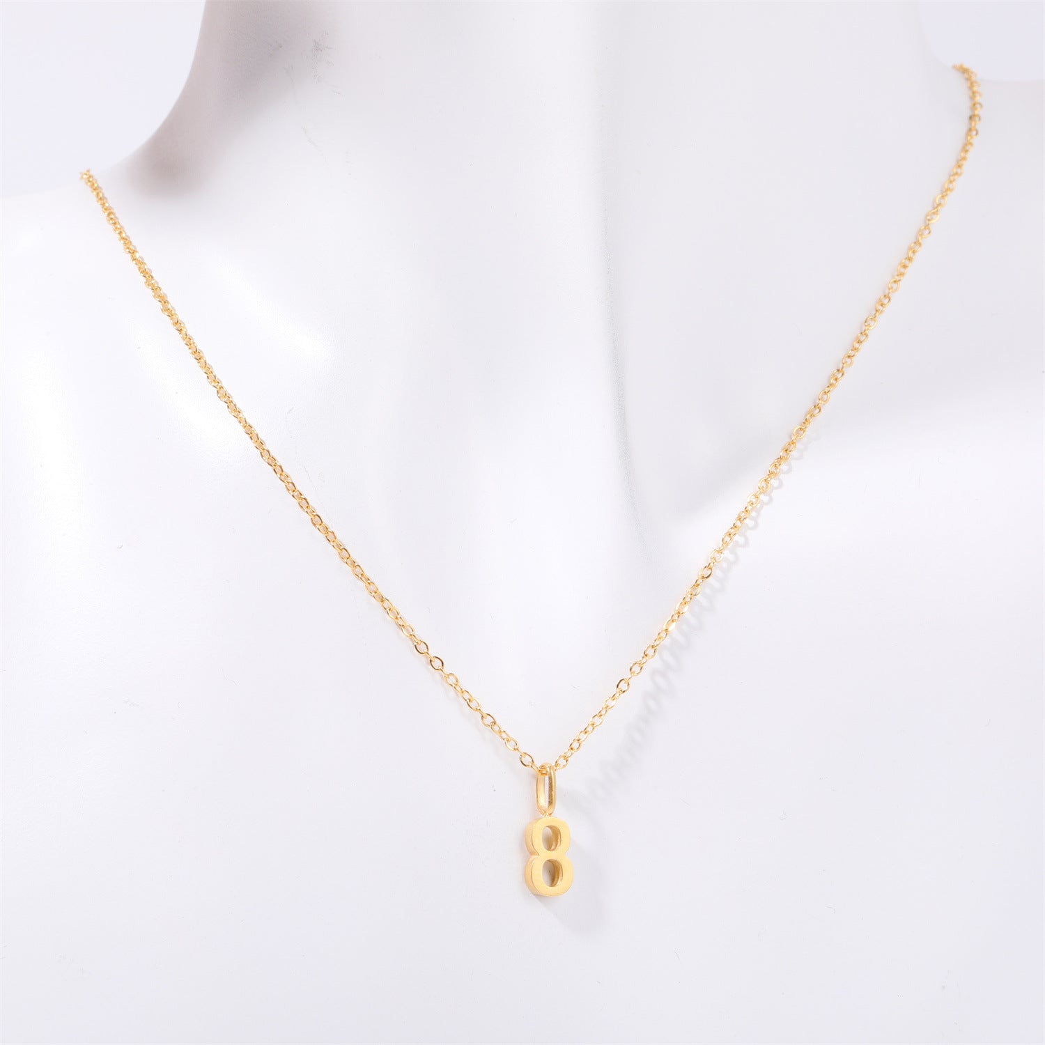 Wholesale Minimalist Commuting Optional Digital Titanium Steel Necklaces